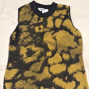 DKNY Black and Gold Vest Medium